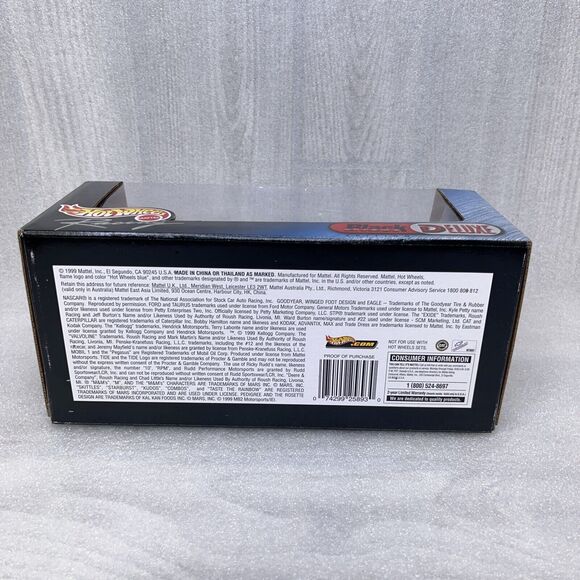 Hot Wheels Racing NASCAR 1:24 Diecast Black Chrome 43 John Andretti Pontiac STP - Picture 7 of 8